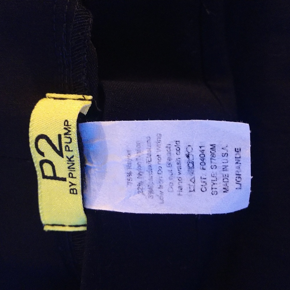 P2 black mini skirt - Picture 3 of 3